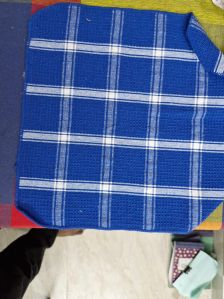 Recycled Cotton Checkered Fabric