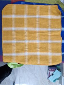 Recycled Cotton Checkered Fabric