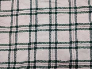 Recycled Cotton Checkered Fabric