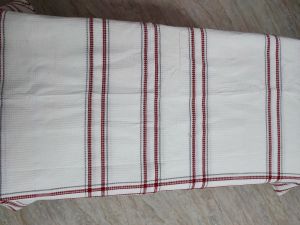 Recycled Woven Checkered Fabric