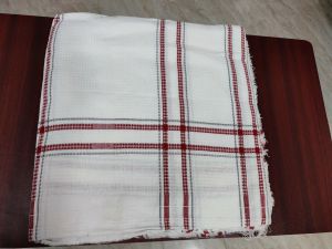 Recycled Woven Checkered Fabric