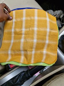 Woven Checkered Waffle Fabric