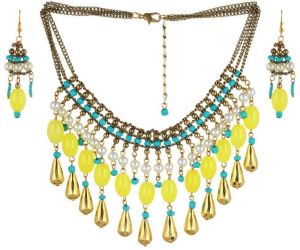 Multicolor Pearl Beads Necklace Set