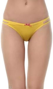 Pixel Play Low Rise Full Coverage Bikini Panty In Yellow