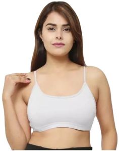 Solid Full Coverage Non Padded T shirt Bra White