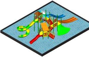 FRP Multilane Water Slides
