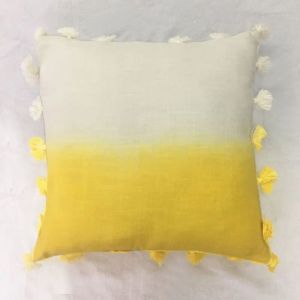 Bahaar Amaltas Blur Linen Cushion Cover