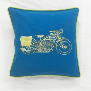 Bike Cotton Cushion Cover