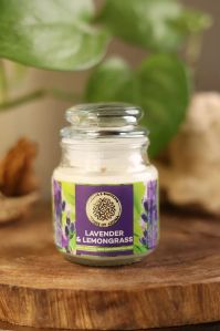 LAVENDER & LEMONGRASS NATURAL SCENTED CANDLE