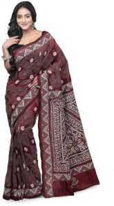 boutique kantha stitch saree