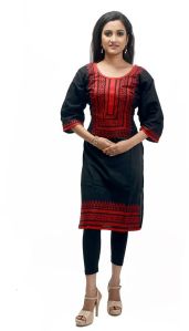 Designer Cotton Kanthastitch Kurti's