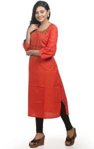 Designer Kantha Stitch Cotton Kurti