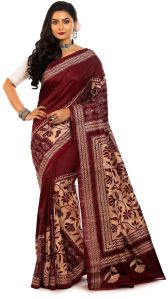 Silk Kantha Stitch Saree