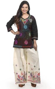 Trendy Cotton Women Palazzo Kurti Set