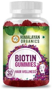 HIMALAYAN ORGANICS BIOTIN GUMMIES FOR HAIR GROWTH, SKIN GLOW & LONGER NAILS