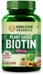 HIMALAYAN ORGANICS PLANT BASED BIOTIN 10,000MCG/SERVE