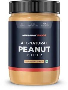 NUTRABAY FOODS ALL-NATURAL PEANUT BUTTER, UNSWEETENED CRUNCHY