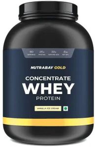 NUTRABAY GOLD 100% WHEY PROTEIN CONCENTRATE, VANILLA ICECREAM