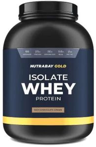 NUTRABAY GOLD 100% WHEY PROTEIN ISOLATE, RICH CHOCOLATE CREME