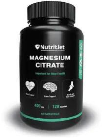 NUTRIJET 100% VEGETARIAN 400MG MAGNESIUM CAPSULES 120 CAPSULES