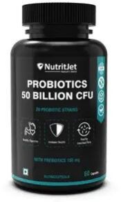 NUTRIJET 100% VEGETARIAN PROBIOTIC SUPPLEMENTS 60 CAPSULES