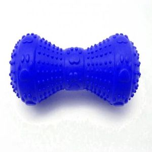 Dog Non Toxic Rubber Dumbbell Chew Toy