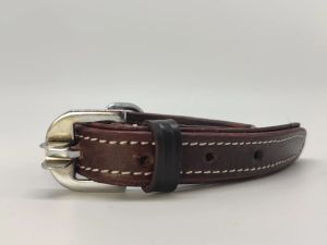 Leather Dark Brown Dog Collar S(0.75inch)