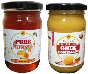 Desi Cow Ghee And Pure Honey Combo