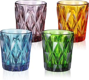 colored drinking water glasses