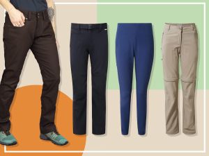 women walking trousers