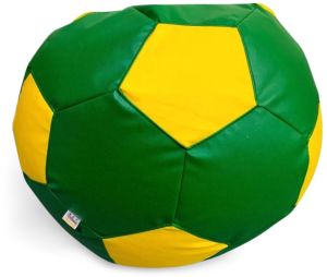 3XL FOOTBALL ROYAL GREEN AND YELLOW BEAN BAG