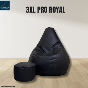 3XL PRO ROYAL BLACK BEAN BAG