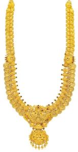 Fusion Kasu Malai gold necklace