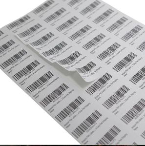 Barcode Label Sticker Sheet