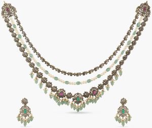 Aadhira Nakshatra CZ Layered Necklace Set