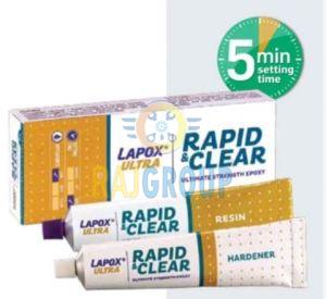 Lapox Rapid & Clear Epoxy Adhesive