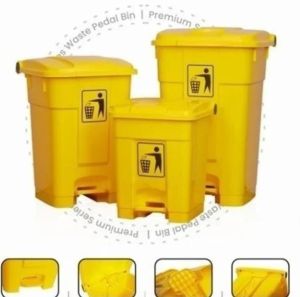 HDPE Plastic Dustbin With Pedal