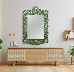 Decorative Bone Inlay Wall Mirror