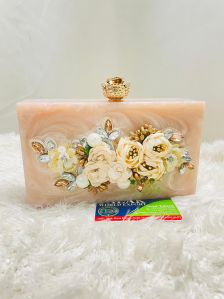 Handmade Resin Clutch Bag