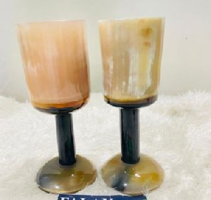 Horn Wine Glass Set