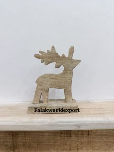 Set Of 3 Wooden Christmas Decor
