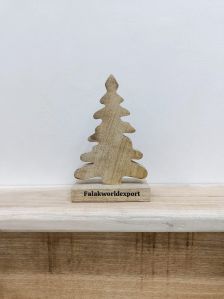 Set Of 3 Wooden Christmas Decor
