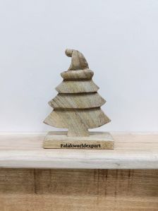 Set Of 3 Wooden Christmas Decor