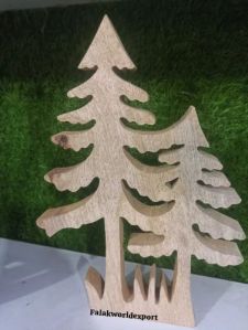 Wooden Christmas Tree Set Of 2