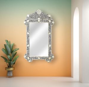 Decorative Bone Inlay Wall Mirror
