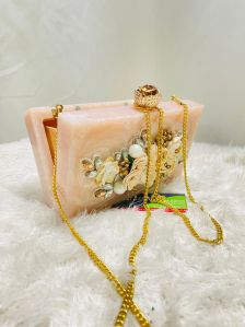 Handmade Resin Clutch Bag