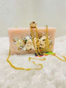 Handmade Resin Clutch Bag