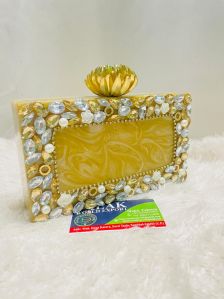 Resin Designer Clutch Bag
