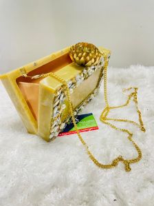 Resin Designer Clutch Bag