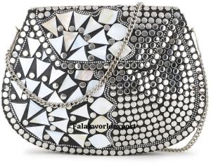 Designer Metal Clutch Bag